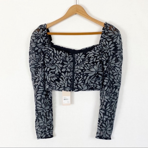 Keepsake The Label Lace Crop Top, New - Picture 5 of 6